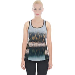 Trees Plants Nature Forests Lake Piece Up Tank Top