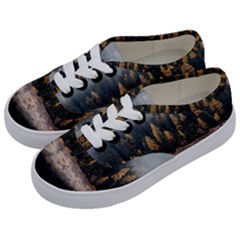 Trees Plants Nature Forests Lake Kids  Classic Low Top Sneakers