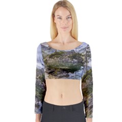 Hintersee Ramsau Berchtesgaden Long Sleeve Crop Top by BangZart