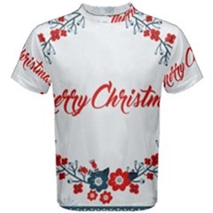 Merry Christmas Christmas Greeting Men s Cotton Tee by BangZart