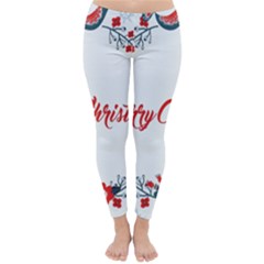 Merry Christmas Christmas Greeting Classic Winter Leggings by BangZart