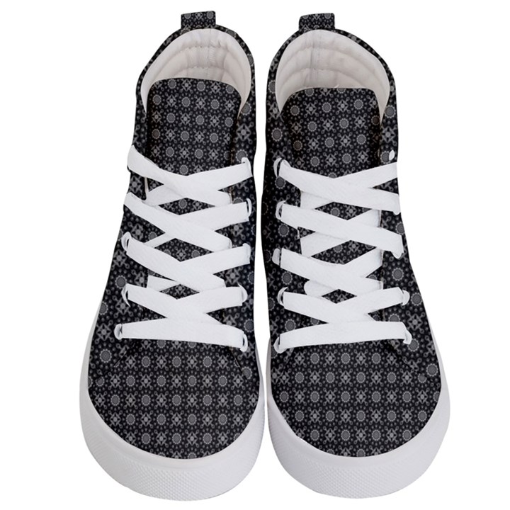 Kaleidoscope Seamless Pattern Kid s Hi-Top Skate Sneakers