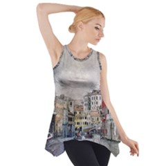 Venice Small Town Watercolor Side Drop Tank Tunic by BangZart