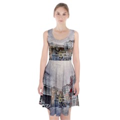 Venice Small Town Watercolor Racerback Midi Dress by BangZart