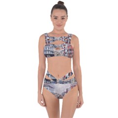 Venice Small Town Watercolor Bandaged Up Bikini Set  by BangZart