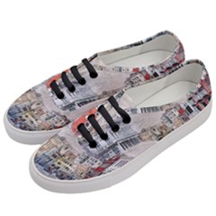 Venice Small Town Watercolor Women s Classic Low Top Sneakers