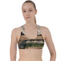 Sydney The Opera House Watercolor Criss Cross Racerback Sports Bra View1