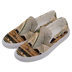 Sydney The Opera House Watercolor Men s Canvas Slip Ons