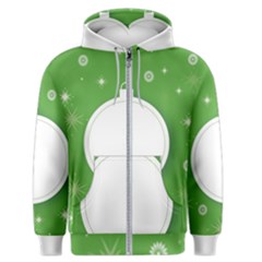 Christmas Bauble Ball Men s Zipper Hoodie by BangZart