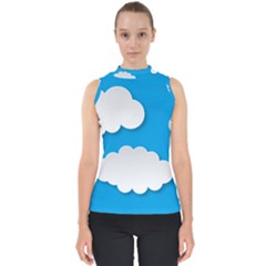 Clouds Sky Background Comic Shell Top