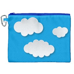 Clouds Sky Background Comic Canvas Cosmetic Bag (xxl)