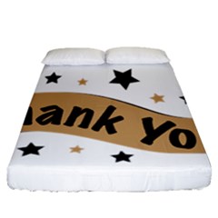 Thank You Lettering Thank You Ornament Banner Fitted Sheet (queen Size) by BangZart