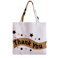 Thank You Lettering Thank You Ornament Banner Zipper Grocery Tote Bag