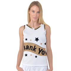 Thank You Lettering Thank You Ornament Banner Women s Basketball Tank Top by BangZart