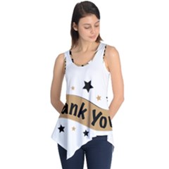 Thank You Lettering Thank You Ornament Banner Sleeveless Tunic by BangZart