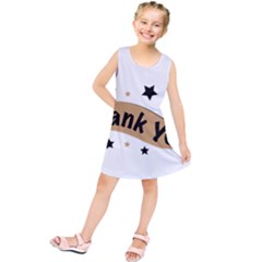 Thank You Lettering Thank You Ornament Banner Kids  Tunic Dress by BangZart