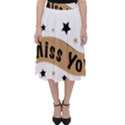 Lettering Miss You Banner Folding Skater Skirt View1