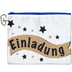 Einladung Lettering Invitation Banner Canvas Cosmetic Bag (xxxl) by BangZart