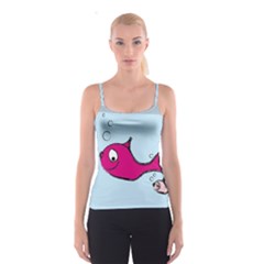 Fish Swarm Meeresbewohner Creature Spaghetti Strap Top by BangZart