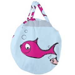 Fish Swarm Meeresbewohner Creature Giant Round Zipper Tote