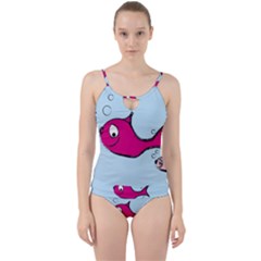 Fish Swarm Meeresbewohner Creature Cut Out Top Tankini Set