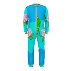 Frog Flower Lilypad Lily Pad Water Onepiece Jumpsuit (kids) by BangZart