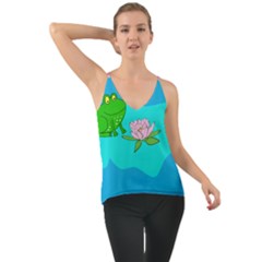 Frog Flower Lilypad Lily Pad Water Cami