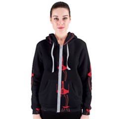 Ship Space Spaceship Women s Zipper Hoodie by BangZart