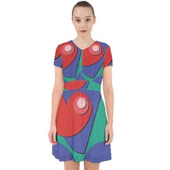 Clipart Portrait Illustration Adorable In Chiffon Dress by BangZart