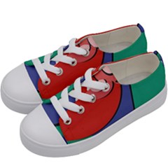 Clipart Portrait Illustration Kids  Low Top Canvas Sneakers