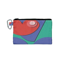 Clipart Portrait Illustration Canvas Cosmetic Bag (small) by BangZart