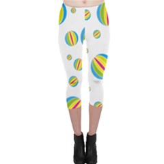 Balloon Ball District Colorful Capri Leggings  by BangZart