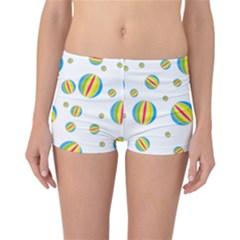 Balloon Ball District Colorful Reversible Boyleg Bikini Bottoms by BangZart