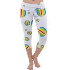 Balloon Ball District Colorful Capri Yoga Leggings by BangZart