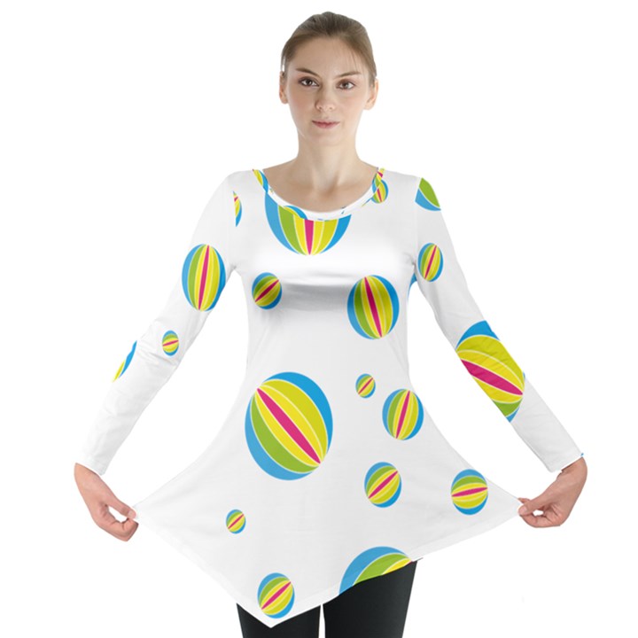 Balloon Ball District Colorful Long Sleeve Tunic 