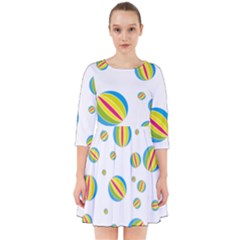 Balloon Ball District Colorful Smock Dress by BangZart