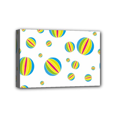 Balloon Ball District Colorful Mini Canvas 6  X 4  by BangZart