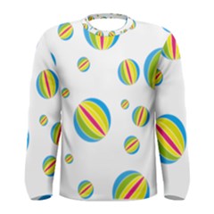 Balloon Ball District Colorful Men s Long Sleeve Tee by BangZart