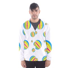 Balloon Ball District Colorful Hooded Wind Breaker (men) by BangZart