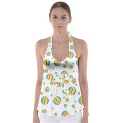 Balloon Ball District Colorful Babydoll Tankini Top by BangZart