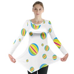 Balloon Ball District Colorful Long Sleeve Tunic  by BangZart