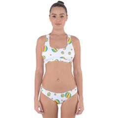 Balloon Ball District Colorful Cross Back Hipster Bikini Set by BangZart