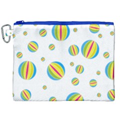 Balloon Ball District Colorful Canvas Cosmetic Bag (xxl)