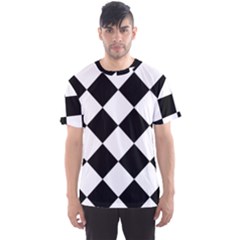 Grid Domino Bank And Black Men s Sports Mesh Tee