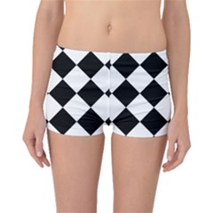 Grid Domino Bank And Black Boyleg Bikini Bottoms