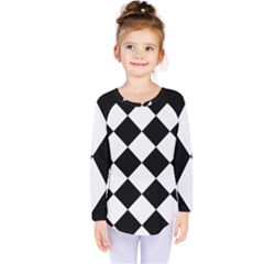 Grid Domino Bank And Black Kids  Long Sleeve Tee