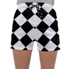 Grid Domino Bank And Black Sleepwear Shorts