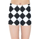 Grid Domino Bank And Black Kids Sports Shorts View1