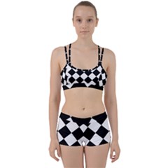 Grid Domino Bank And Black Women s Sports Set