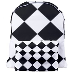 Grid Domino Bank And Black Giant Full Print Backpack